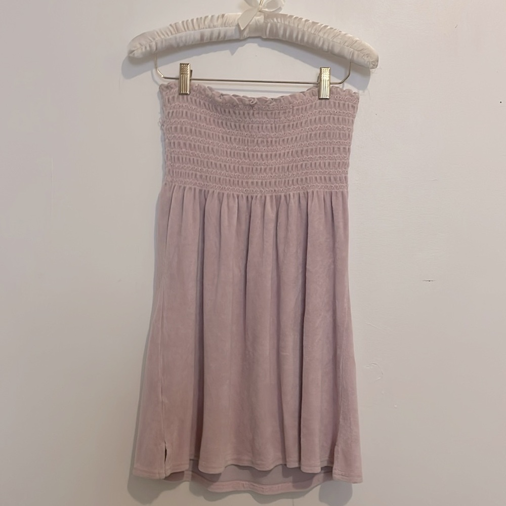 Juicy Couture smocked terry strapless dress - Pink lilac color 💗🪻 - Picture 2 of 5